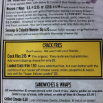 Hop Cat Menu