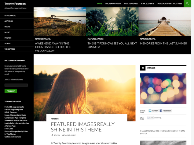 WordPress Twenty Fourteen Theme Is Out in the Wild
