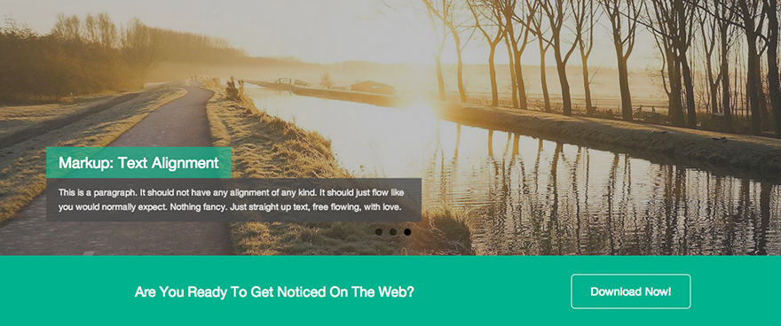 Dazzling: A Free Flat Design WordPress Theme Based on Bootstrap
