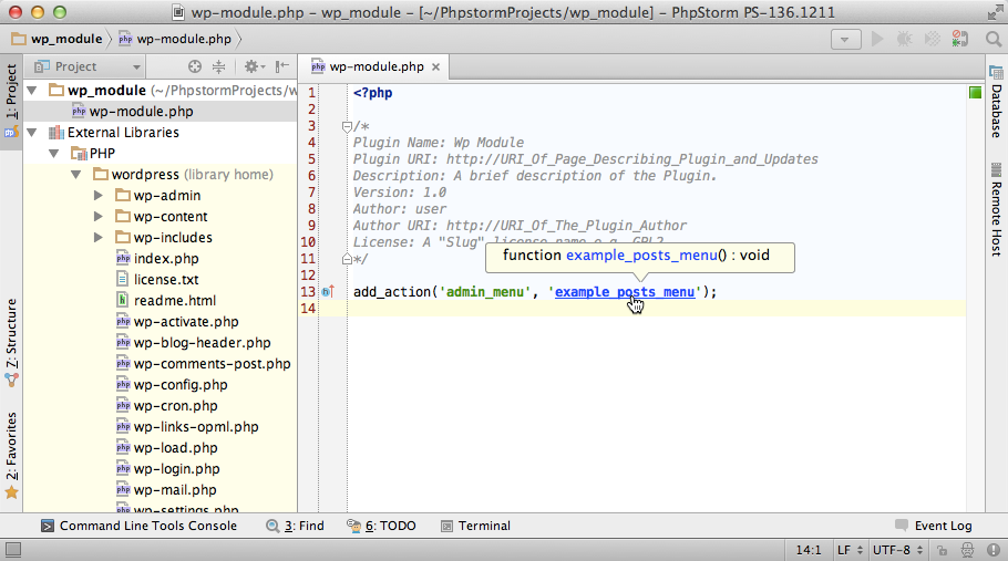 PhpStorm 8 To Add Official Support for WordPress