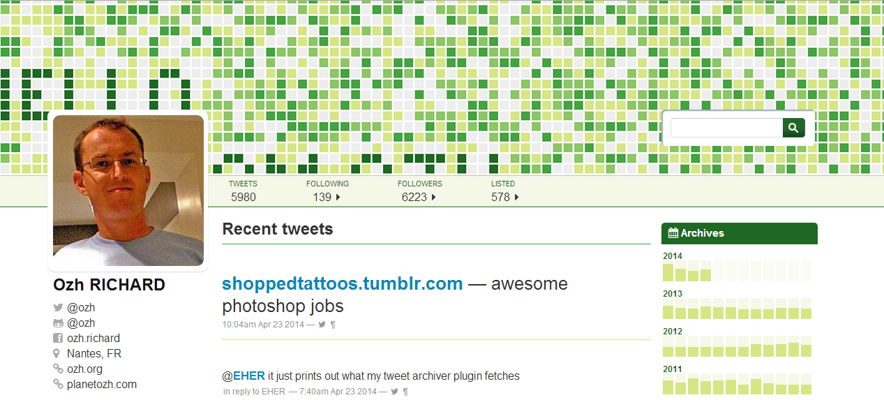Tweet Archive: A Free WordPress Theme to Match the New Twitter Profiles
