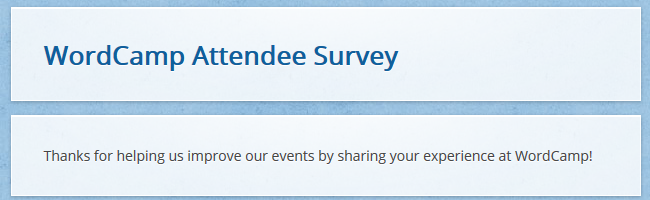 WordCamp Central Proposes Centralizing Post WordCamp Surveys