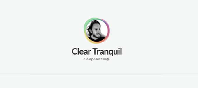 Clear Tranquil: A Free Minimalist WordPress Theme for Bloggers