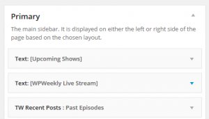 Configuring the titles to disappear