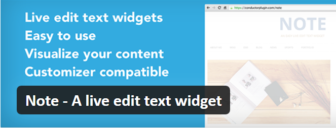Note by Slocum Studio is a Real-Time Customizable Text Widget