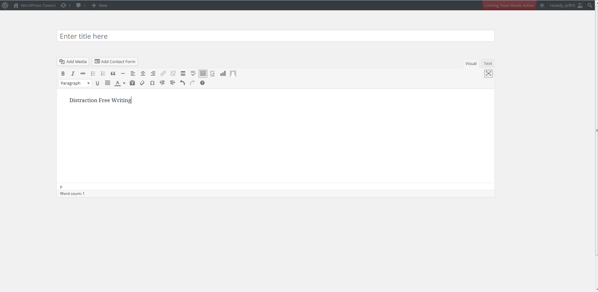 What’s Your First Impression of Distraction-free Writing in WordPress 4.1?