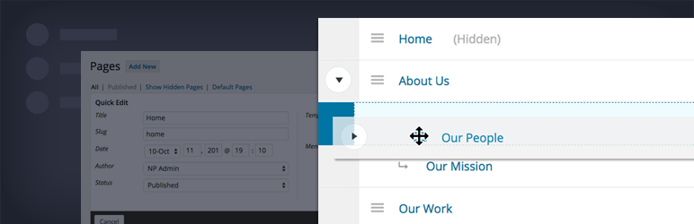 Nested Pages for WordPress: An Intuitive Drag-and-Drop Interface for Managing Pages