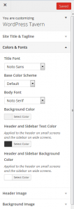 Customizer after Styleguide is Activated