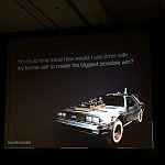 Making a point using a DeLorean