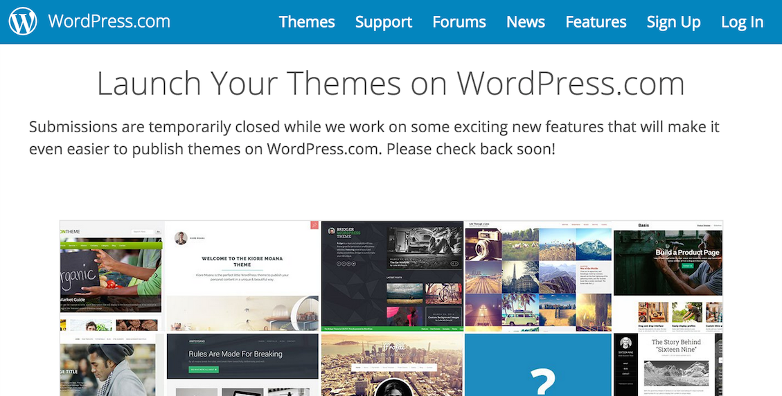 WordPress.com Suspends Theme Submissions from New Sellers