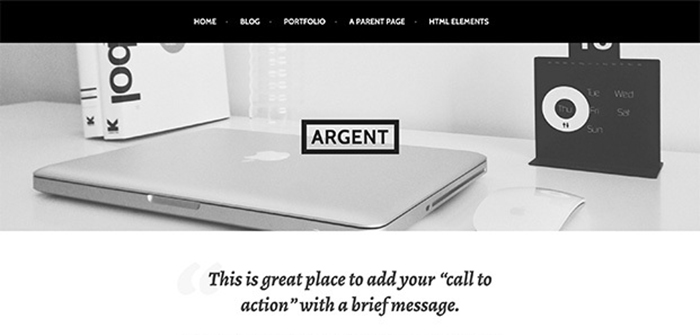 Argent: A Free Portfolio Theme for WordPress