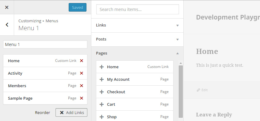 Menu Customizer Officially Approved for Merge Into WordPress 4.3