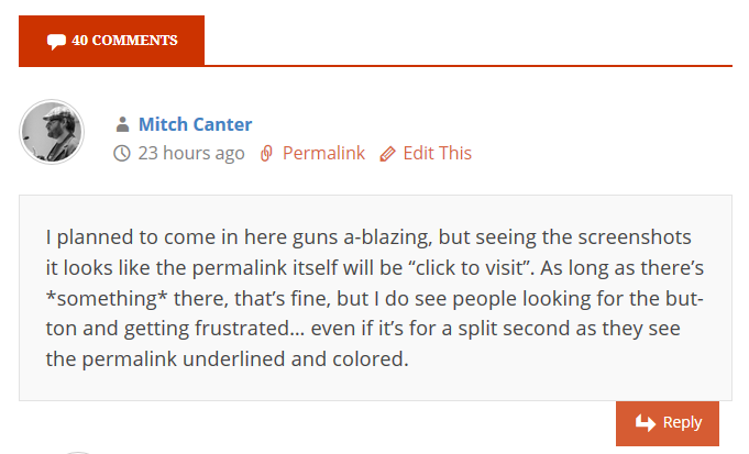 Comments With Epoch Disabeled
