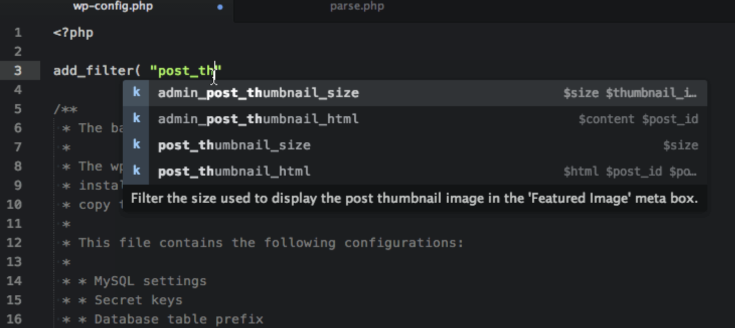 Atom Editor Package Adds Autocomplete for WordPress Actions and Filters