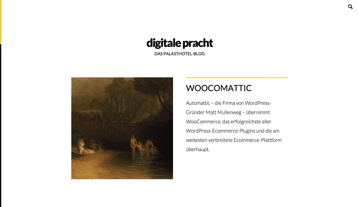 digitale Pracht: A Minimalist Blogging Theme for WordPress