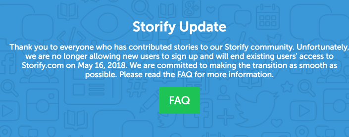 Storify to Close May 16, 2018, WordPress Plugin Discontinued
