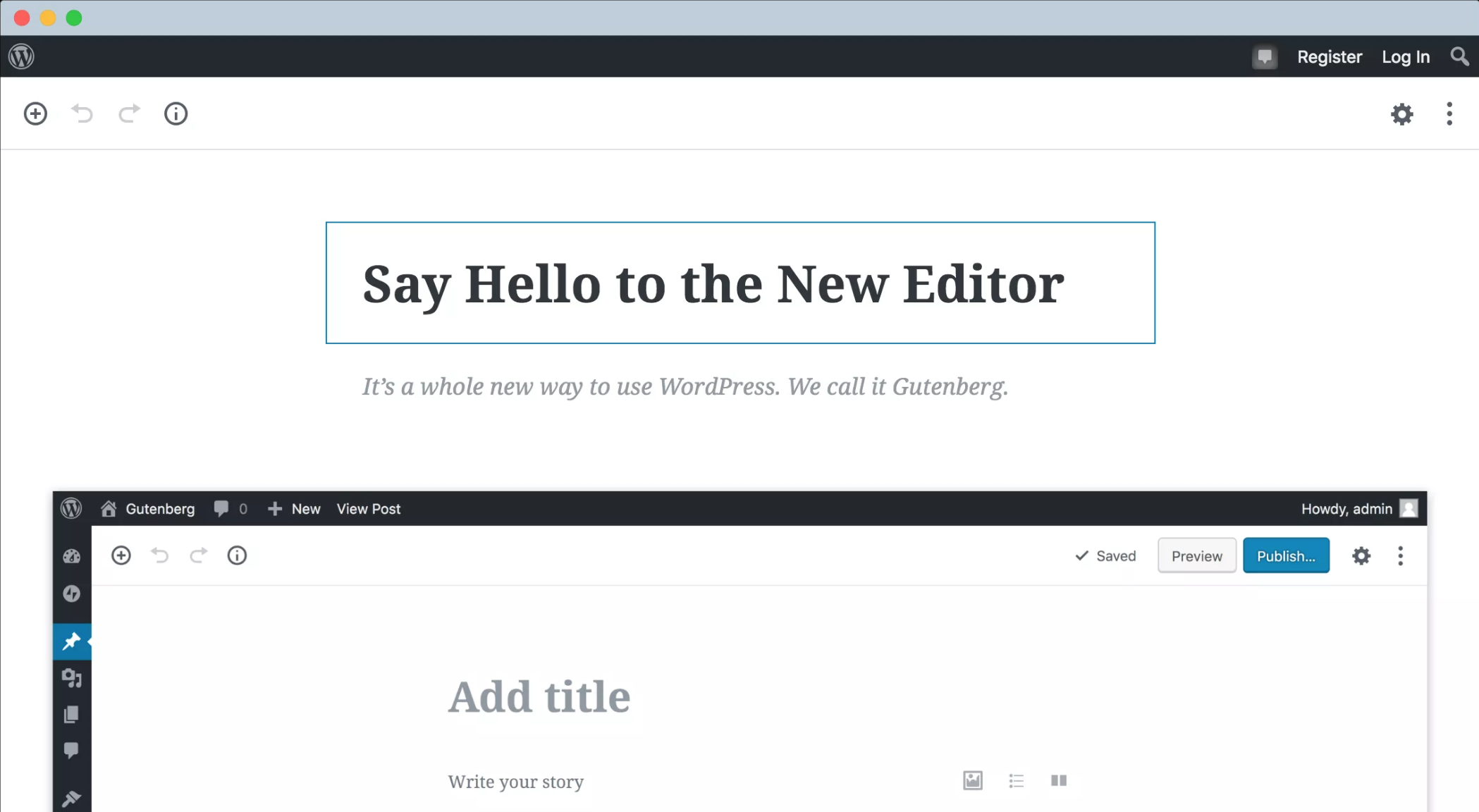 Official Gutenberg Information Site Updated with Interactive Frontend Demo