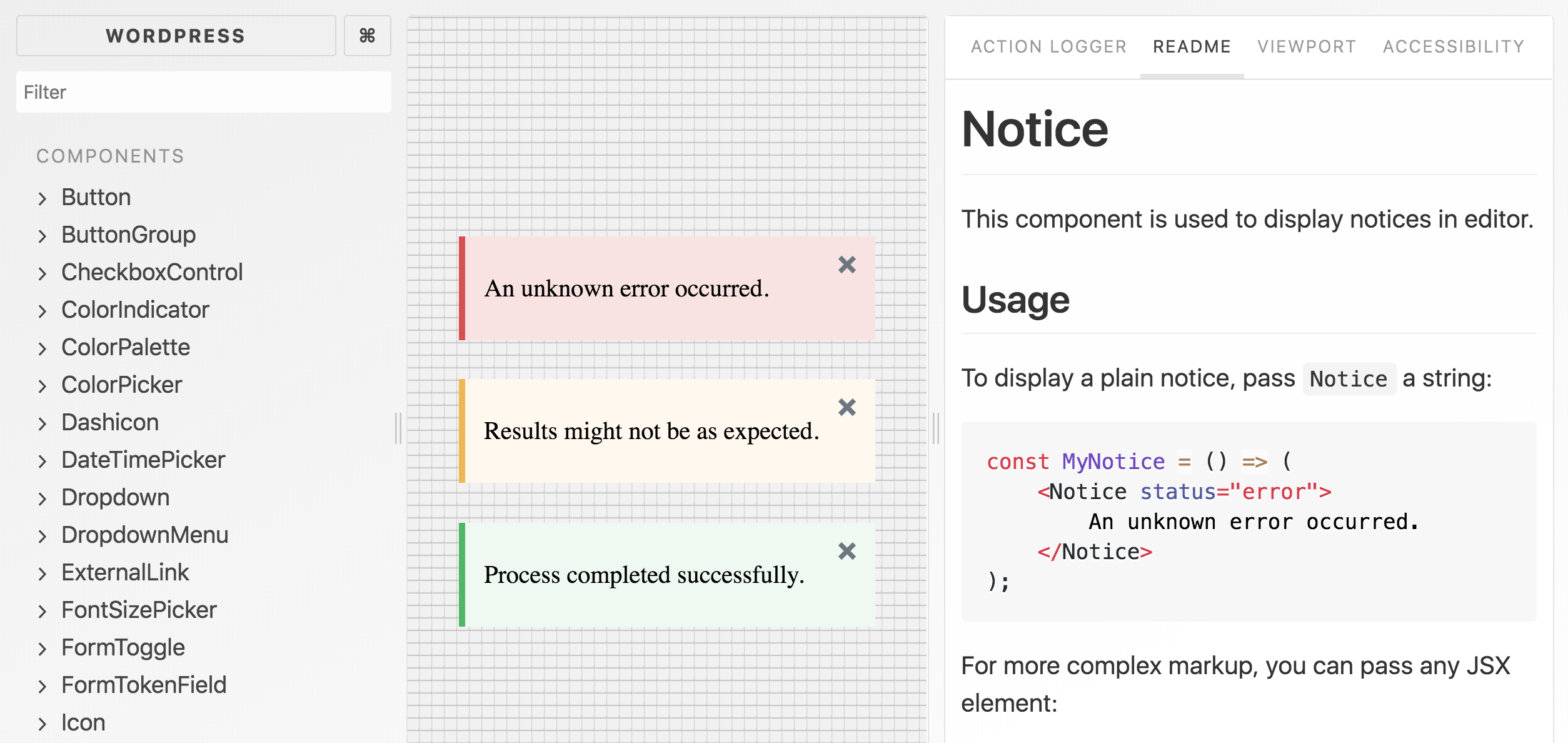 WP Storybook: A Handy Reference for WordPress React UI Components