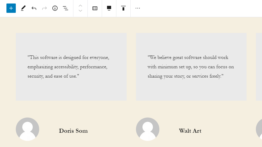 Gutenberg 8.1 Includes Block Copying, Testimonials Pattern, and Patterns UI Update