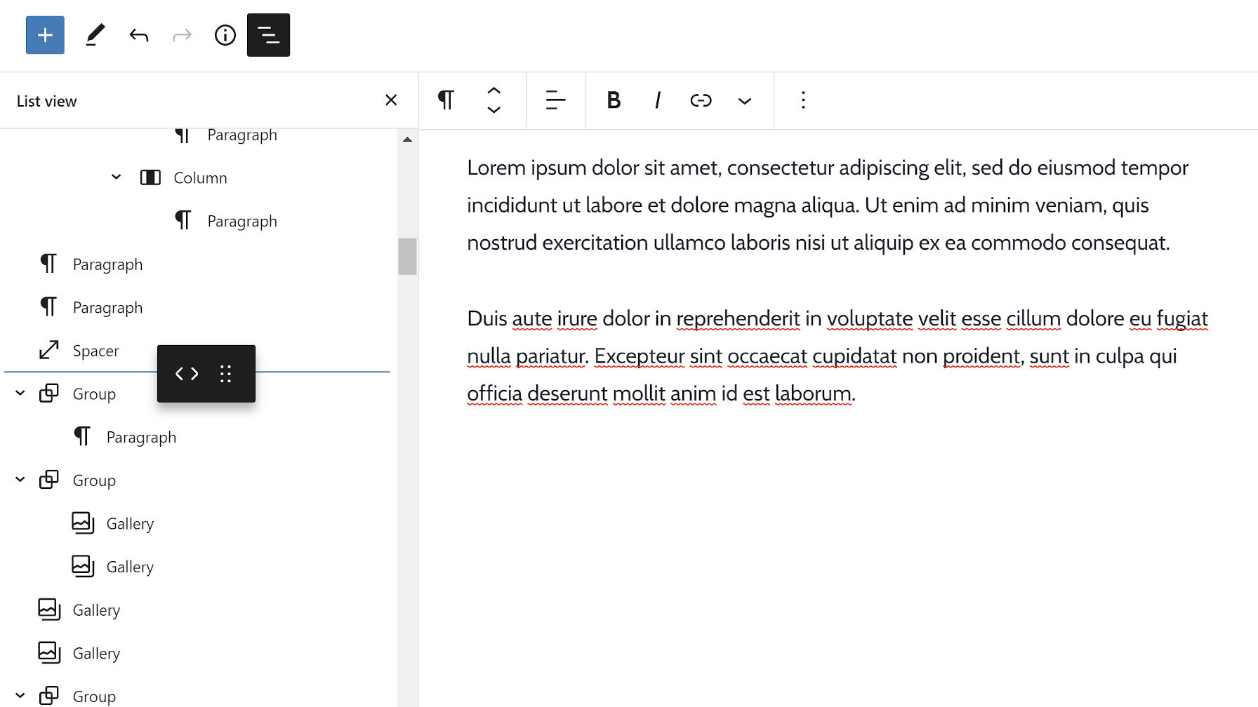 Gutenberg 11.1 Adds Drag-and-Drop Support for List View and Upgrades Block Borders