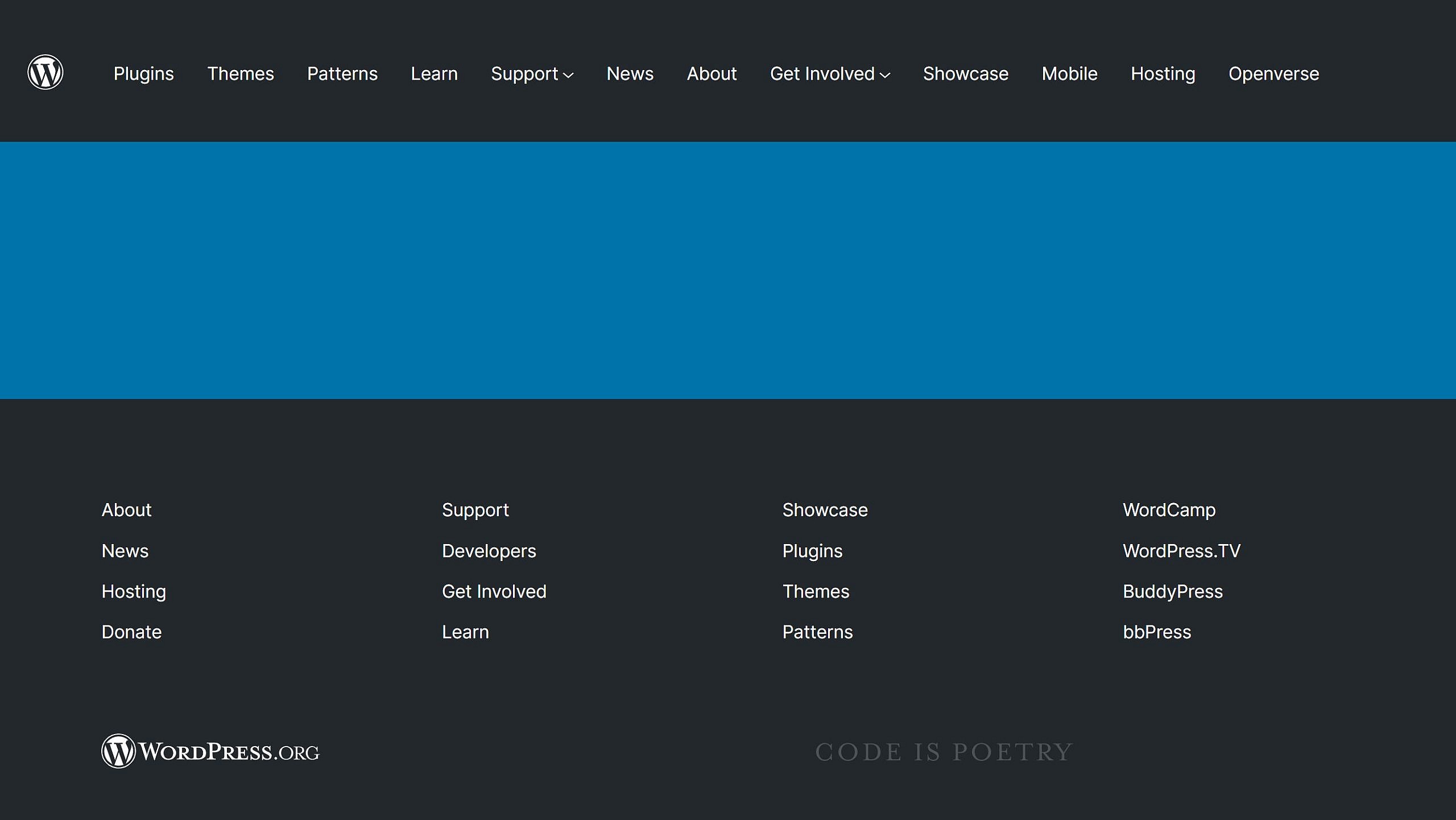 WordPress.org Gets New Global Header and Footer Design