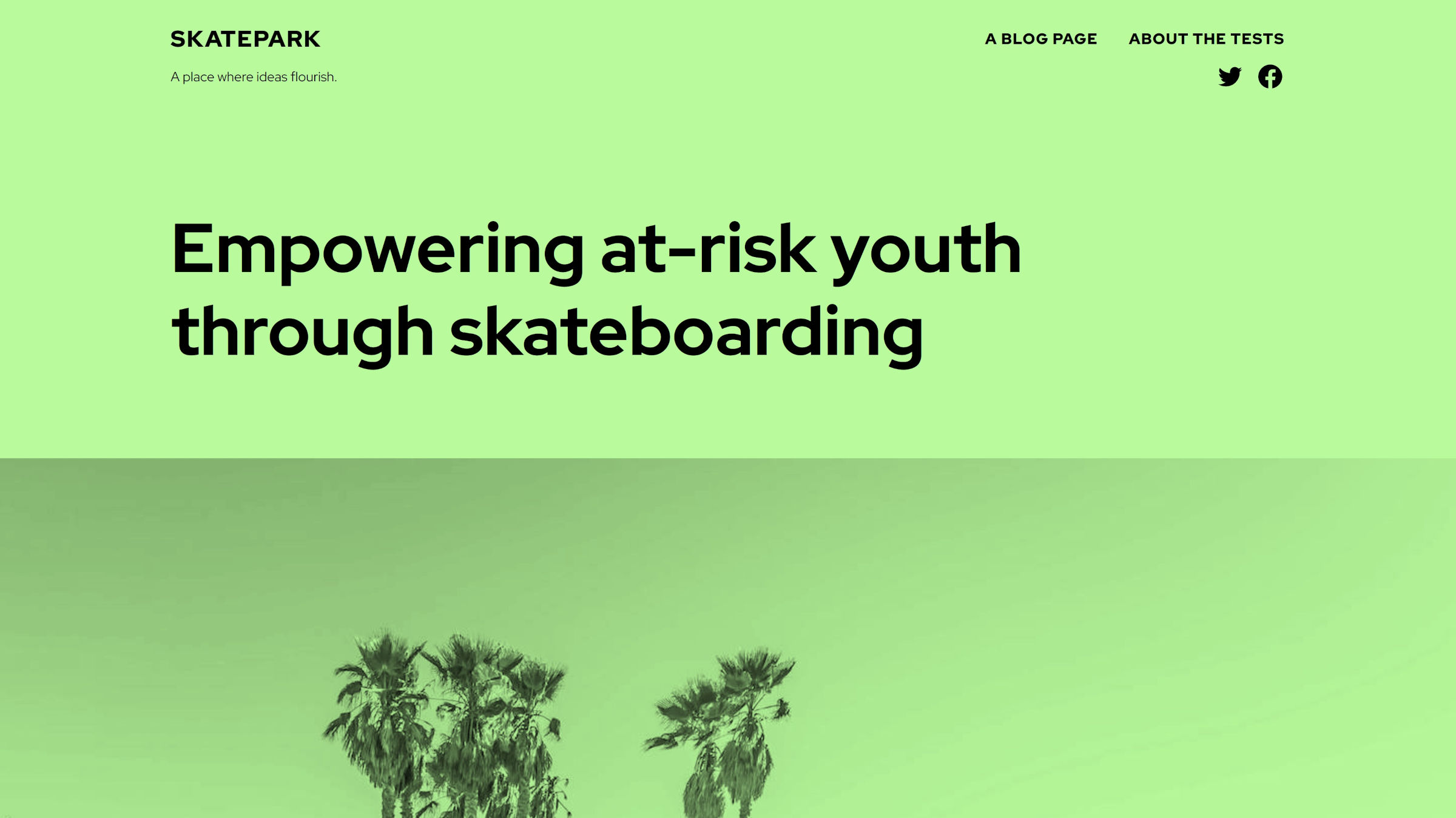 Skatepark Is a Bold and Vibrant Block Theme for Events and Organizations