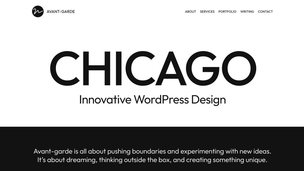 Avant-Garde Is an Experimental Block Theme With Well-Designed Patterns