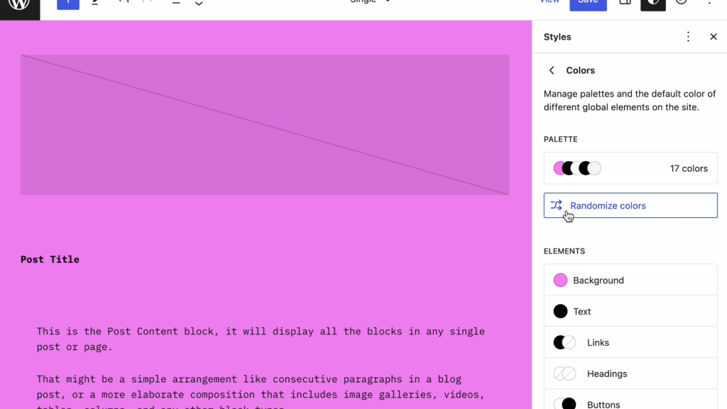 Gutenberg 14.6 Adds List View for Editing Navigation Block, Introduces New Automatic Color Palette Generator