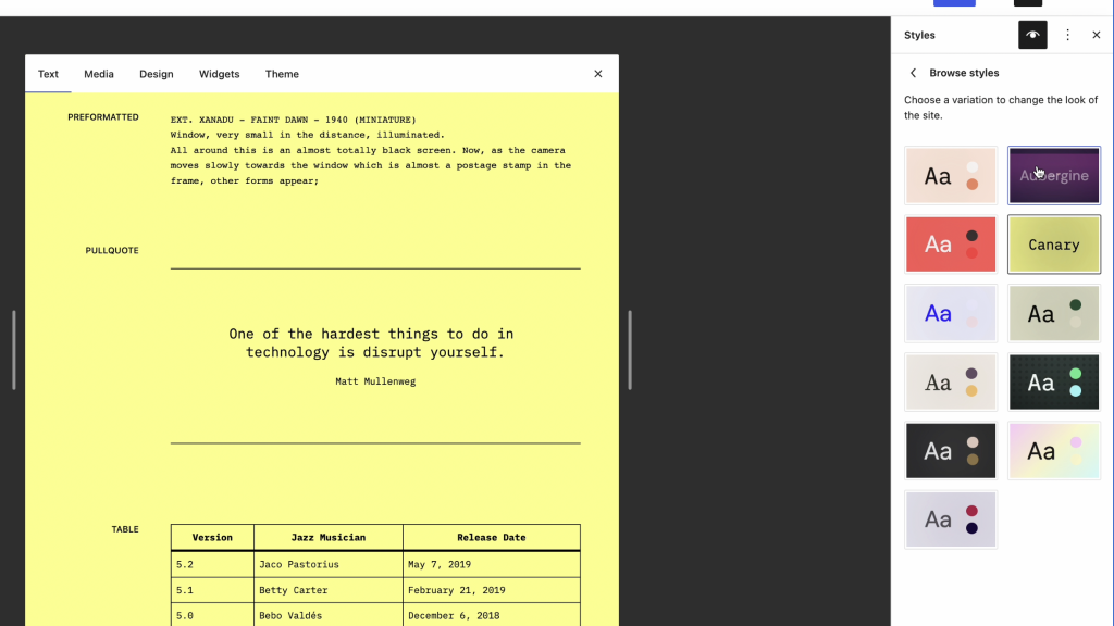 Gutenberg 14.8 Overhauls Site Editor Interface, Adds Style Book