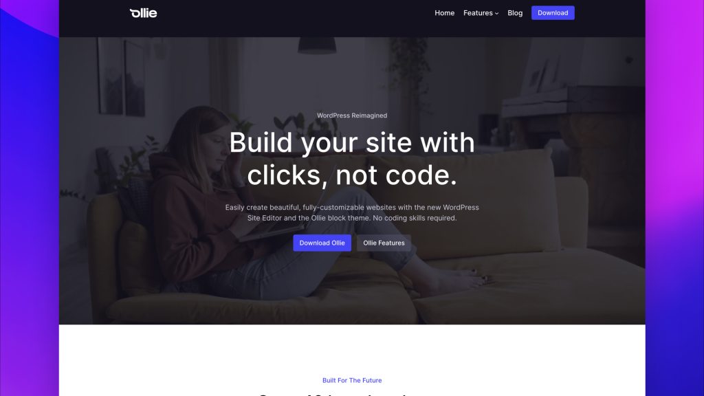 Ollie Block Theme Now in Public Beta