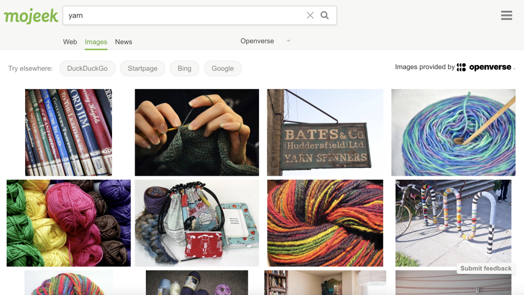 Mojeek Search Engine Adds WordPress’ Openverse to Image Search
